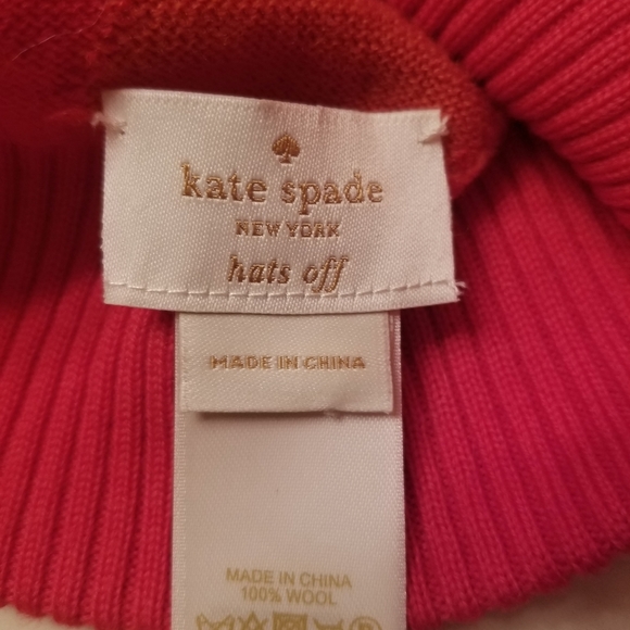 Kate Spade Fox Beanie Winter Hat - Picture 4 of 4